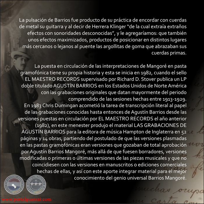 MANGORÉ INTERPRETA A MANGORÉ - POR EL LIC. VÍCTOR M. OXLEY YNSFRÁN